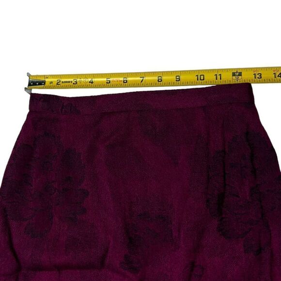 Vintage GIANNI Petite Wool Blend Floral Purple Blazer Mini Skirt Suit Set Flower - Picture 15 of 16